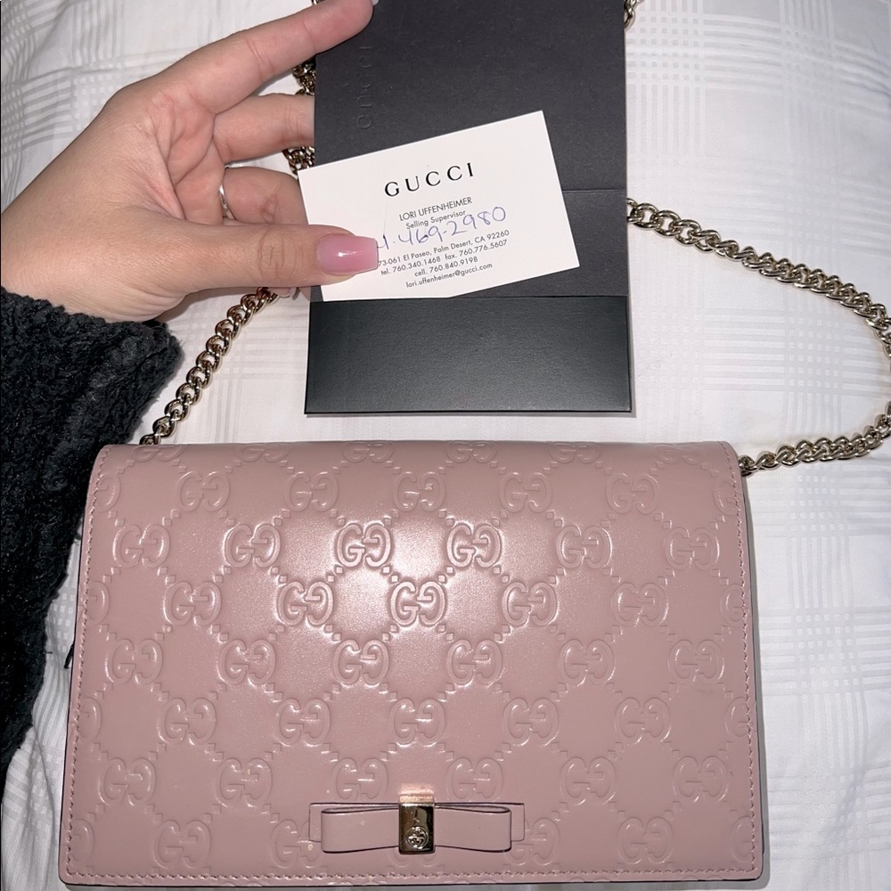 Pink Gucci gross body bag 💗